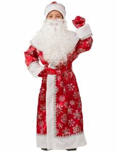 Карнавальный костюм "Дед Мороз сатин"