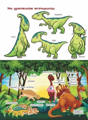 3000 картинок. Динозавры и животные, которые можно рассматривать целый год.