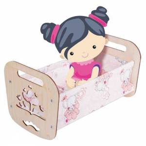 Кроватка деревянная для кукол "Катюша" 