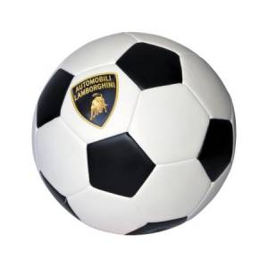Мяч LAMBORGHINI футбольный матовый, размер 5(22см), 3 слоя, вес:430 гр белый