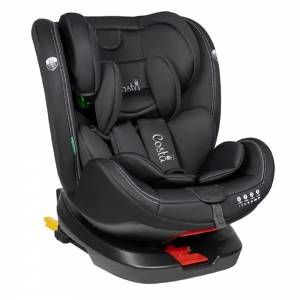 Автокресло Isofix серо-черное