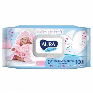 Влажные салфетки Aura Ultra Comfort гипоаллергенные