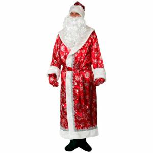 Карнавальный костюм "Дед Мороз сатин" 