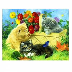 Алмазная мозайка Три котенка 