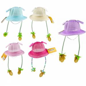 1TOY Хлоп-Ушки, шляпа летняя, с поднимающимися ушками,со светом,3 режима огоньков,5 цветов