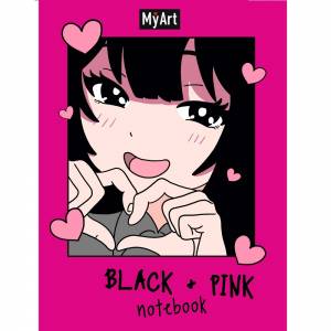 Блокнот Black & Pink "Сердечко" 
