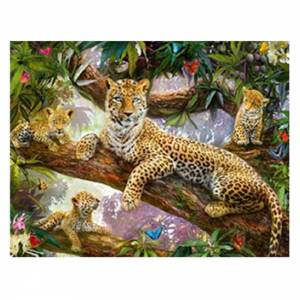 Алмазная мозайка Леопарды