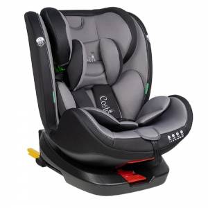 Автокресло Isofix серо-черное