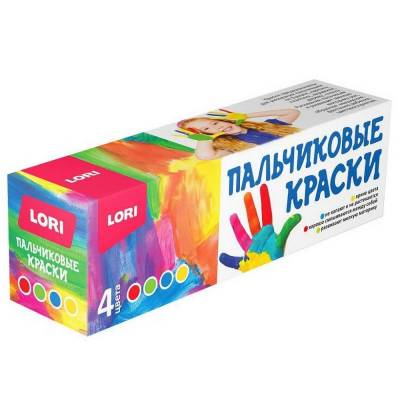 Пальчиковые краски 4 цвета