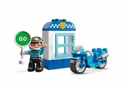 Конструктор LEGO DUPLO "Полицейский мотоцикл"