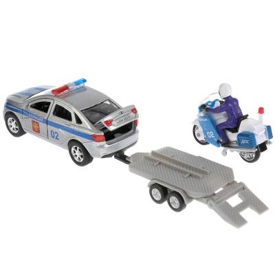 Машина Lada Vesta, полиция