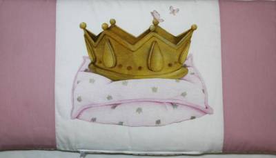 Комплект в кроватку "Плюши" Мишка принцесса 